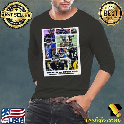 New York Giants Vs. Pittsburgh Steelers Monday Night Football A Battle Between Two Of The Best Young Receivers In The League Poster shirt