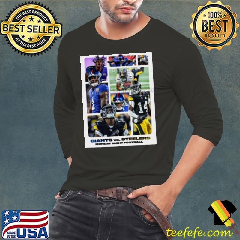 New York Giants Vs. Pittsburgh Steelers Monday Night Football A Battle Between Two Of The Best Young Receivers In The League Poster shirt