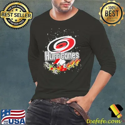 Nice Carolina Hurricanes Snoopy Christmas shirt