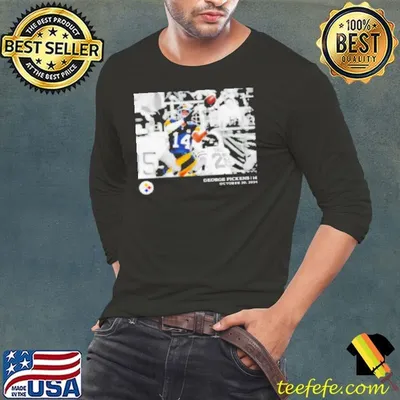 Nice Pittsburgh Steelers George Pickens Black NFL Flash Features Week 7 Photo Shirt