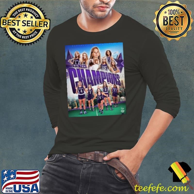 Northwestern Field Hockey Back To Back 2024 Big Ten Champions Long Sleeve Tee