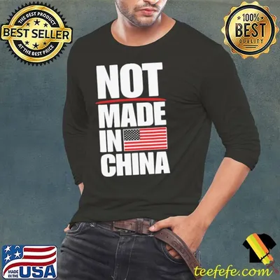 Not Made In China American Flag shirt