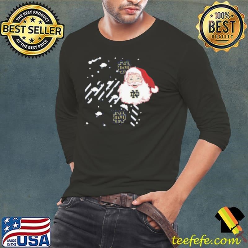 Notre Dame Fighting Irish Ho Ho Ho Santa Claus Christmas shirt