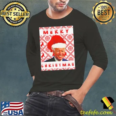 Official Joe Biden Merry Christmas Wear Santa Hat shirt