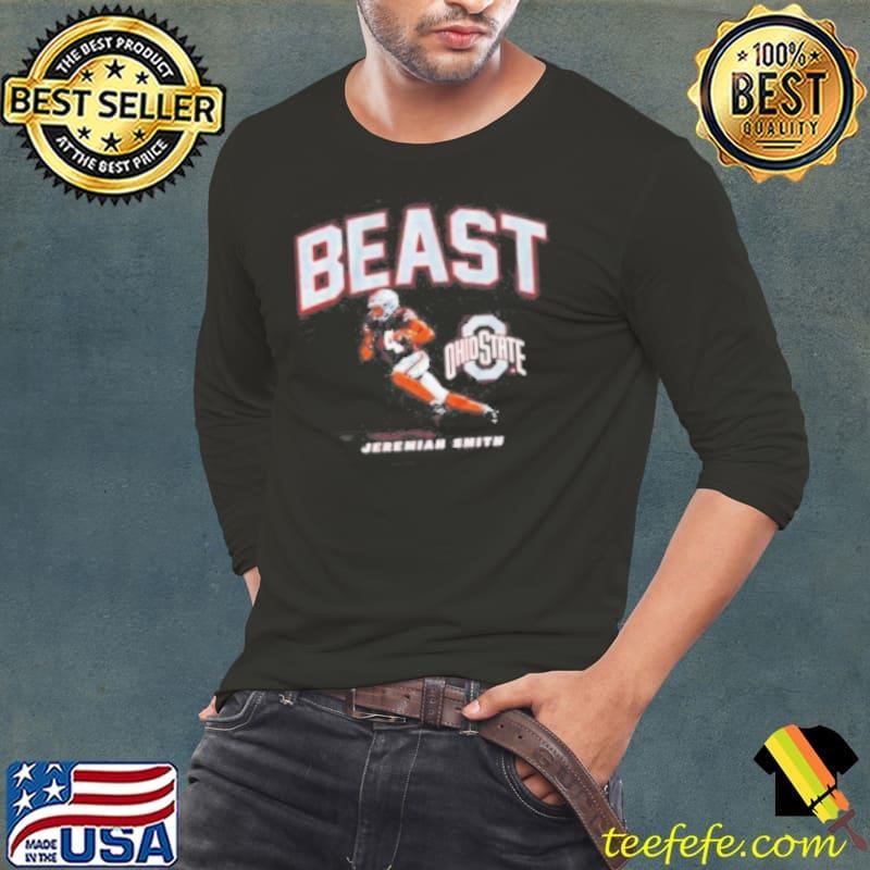Ohio State Football Jeremiah Smith Beast Long Sleeve Tee