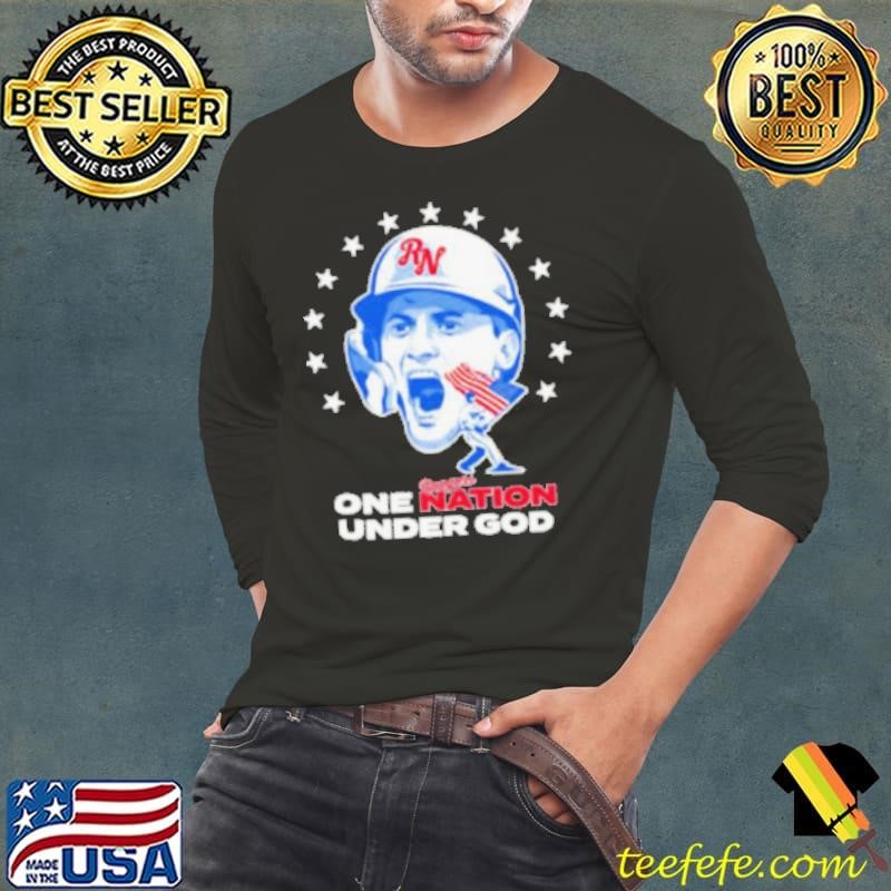 One Rangers Nation under God American flag Long Sleeve Tee