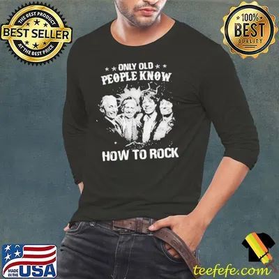 Only Old People Know How To Rock Band Music shirt