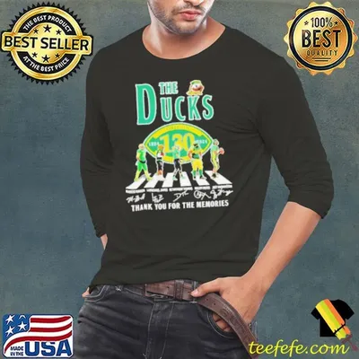 Oregon Ducks The Ducks Abbey Road thank you for the memories of 130 years signature shirt