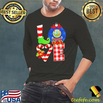 Original Love flag of State Of Idaho Christmas shirt