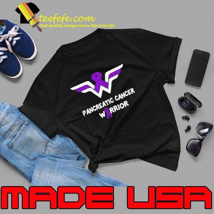 Pancreatic Cancer Awareness Warrior Support Purple Ribbon Unisex