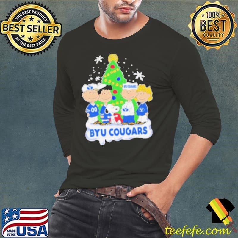 Peanuts Characters X Byu Cougars Christmas Shirt