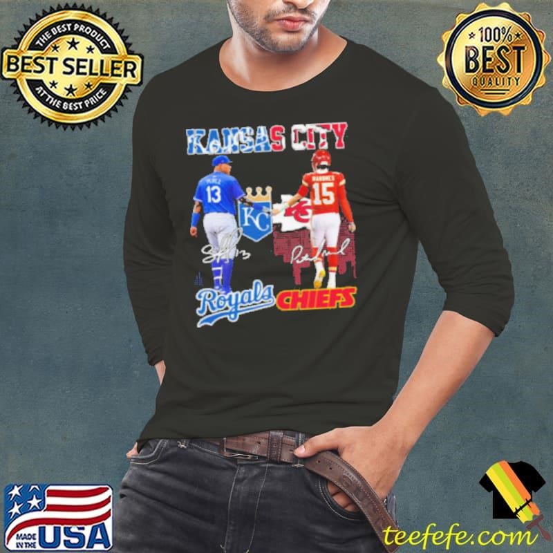 Perez Mahomes Royals Chiefs Long Sleeve Tee