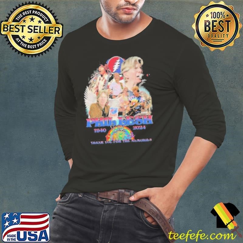Phil Lesh x Grateful Dead 1940 2024 Thank You For The Memories Signature Long Sleeve Tee