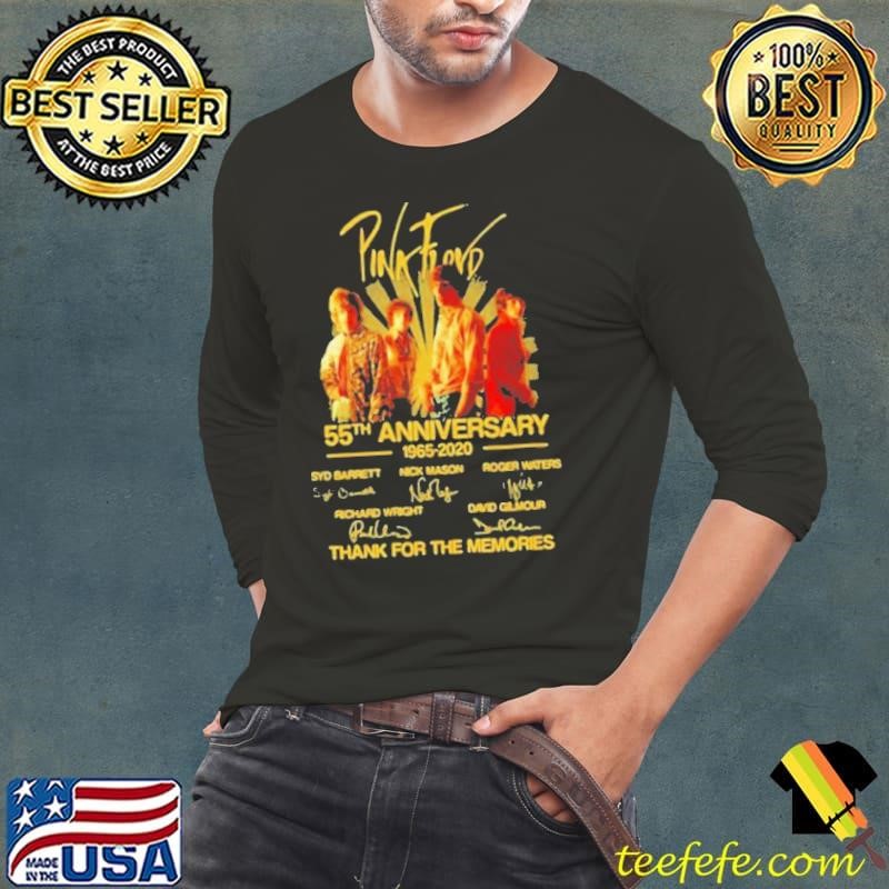 Pink Floyd Band Music 55th Anniversary 1965 2020 Thank You For The Memories Signature shirt