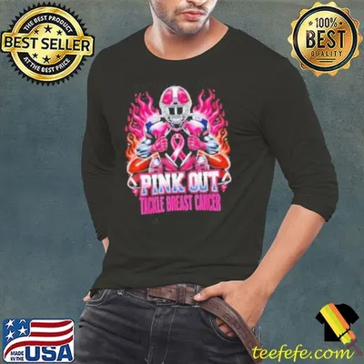 Pink Out Tackle Breast Cancer Awareness Football shirt