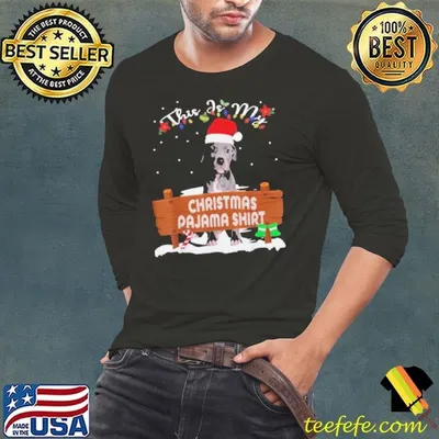 Pitbull Santa This Is My Christmas Pajama Shirt Christmas shirt