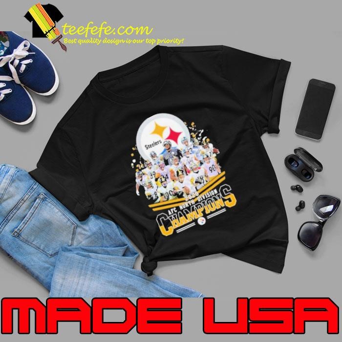 Pittsburgh Steelers 2020 AFC north division Champions signatures t Unisex