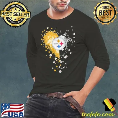 Pittsburgh Steelers Crystal Heart Shirt