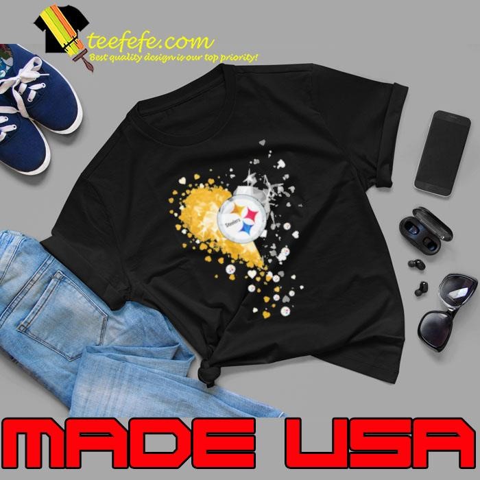 Pittsburgh Steelers Crystal Heart Unisex
