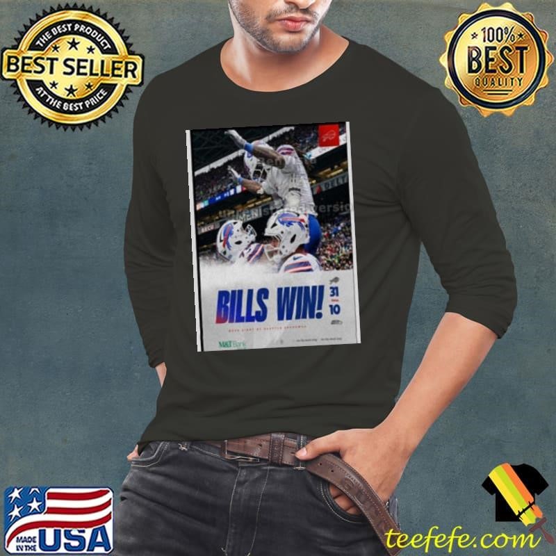 Poster Bills Win Week Eight At Seattle Seahawks 2024 shirt