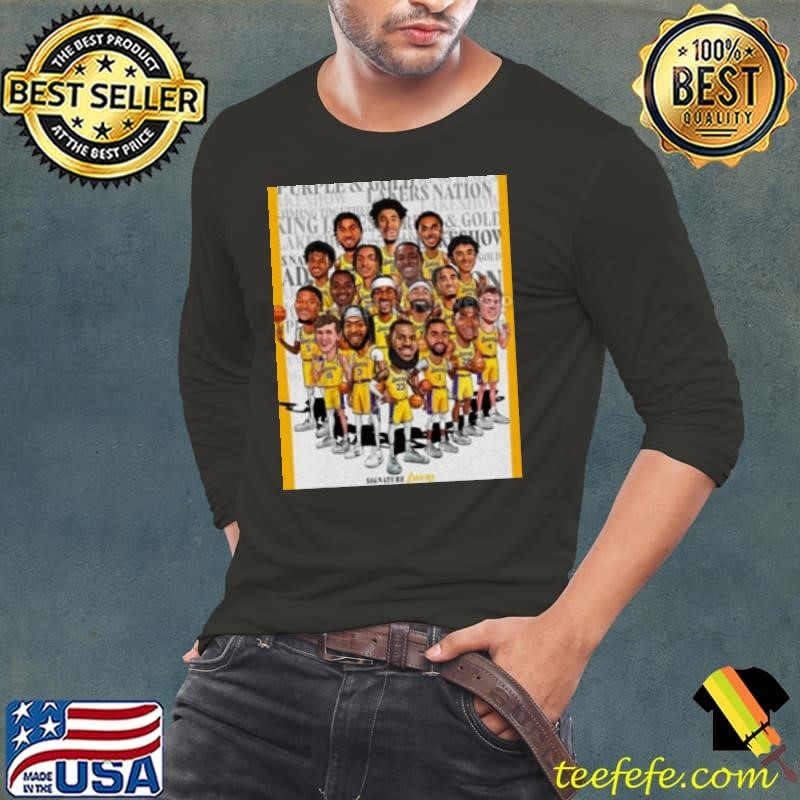 Poster NBA 2024 Los Angeles Lakers 24 Hours ‘Til Lakers Basketball Caricature shirt