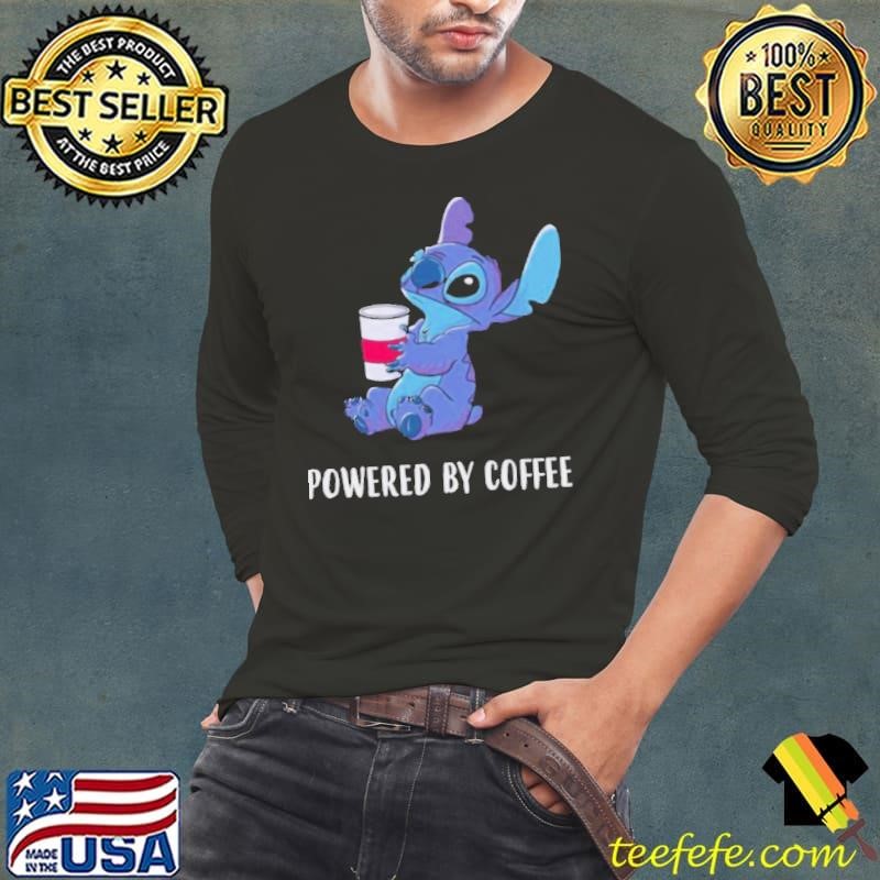 Powered By Coffee Stitch Long Sleeve Tee