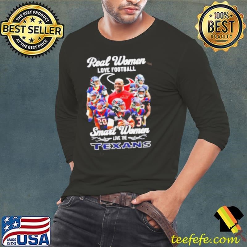 Real women love football smart women love the Houston Texans 2024 shirt