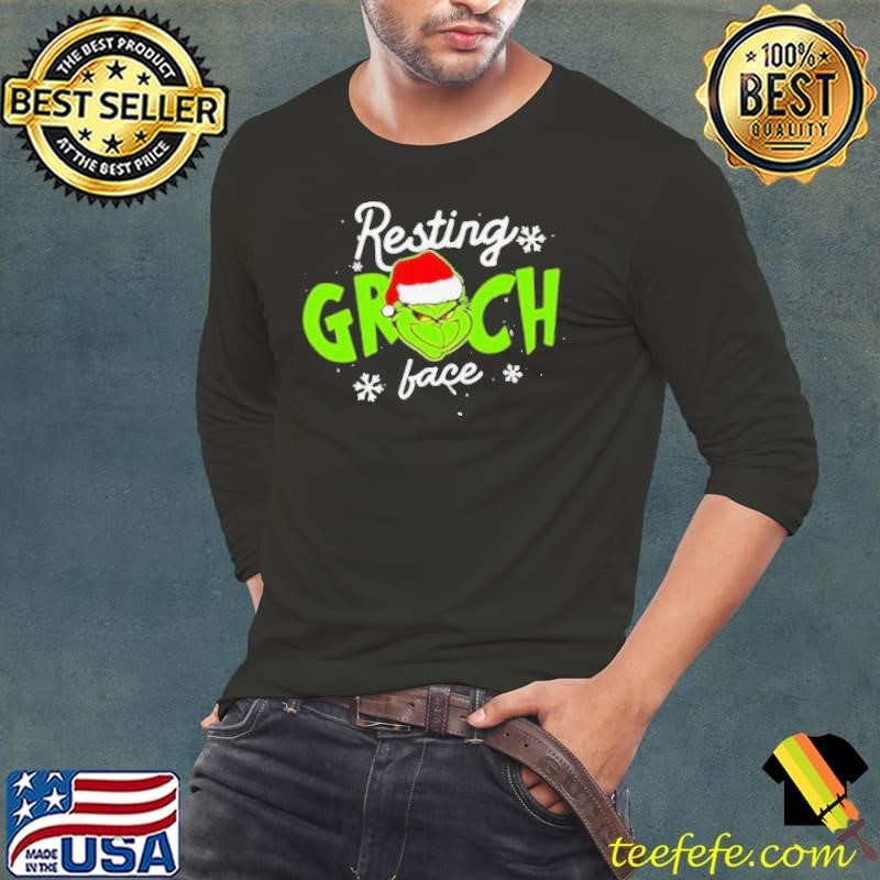 Resting Grinch Face Merry Christmas shirt