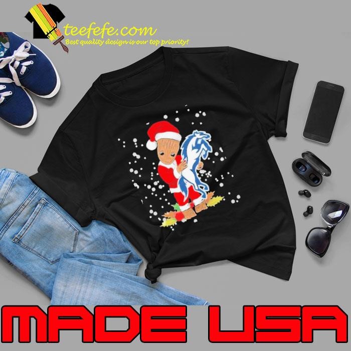 Santa Baby Groot Hug Indianapolis Colts Christmas shirt