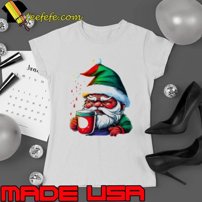Santa Claus holding a coffee cup Shirt