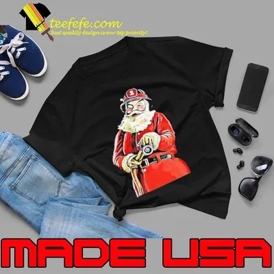 Santa Firefighter Christmas shirt