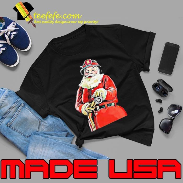 Santa Firefighter Christmas shirt