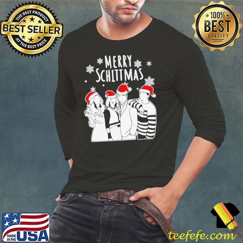 Santa Schitts Creek Merry Schittmas Christmas Long Sleeve Tee