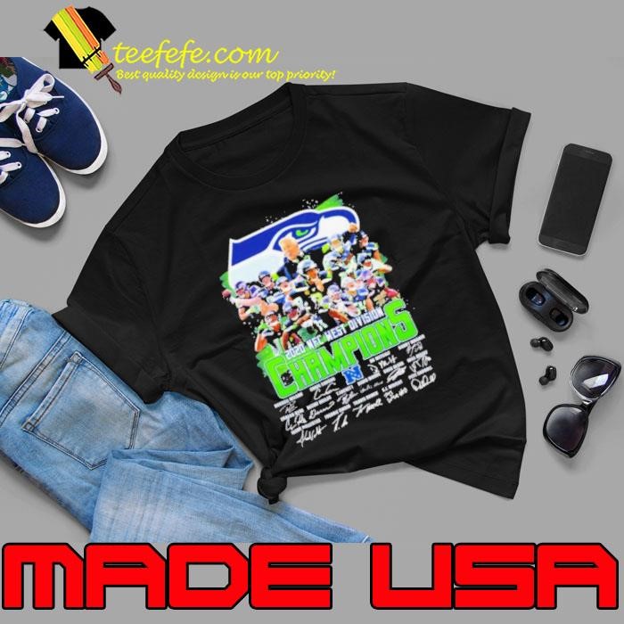 Seattle Seahawks 2020 NFC west division Champions signatures Unisex
