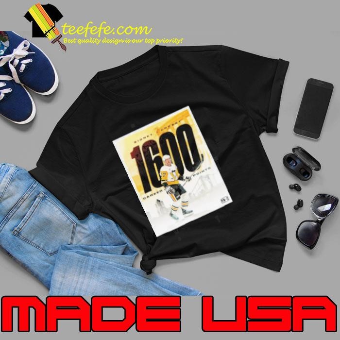 Sidney Crosby Pittsburgh Penguins NHL 1600 Career Points On The Power Play Poster shirt