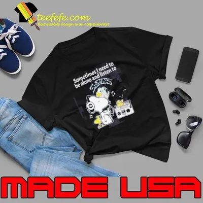 Snoopy And Woodstock Sometimes I Need To Be Alone And Listen To Eagles shirt