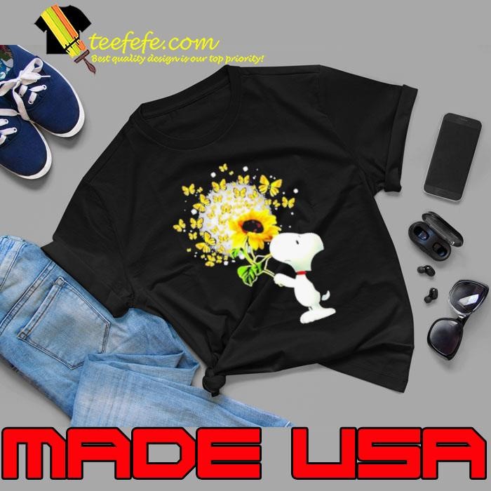 Snoopy Smell Sunflower Butterflies Unisex