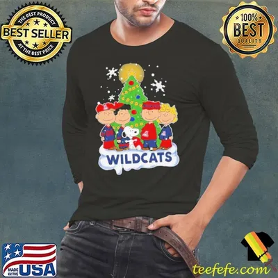Snoopy The Peanuts Arizona Wildcats Christmas shirt