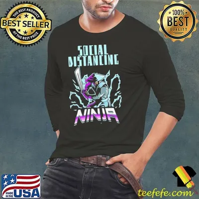 Social Distancing Ninja Design Trend shirt