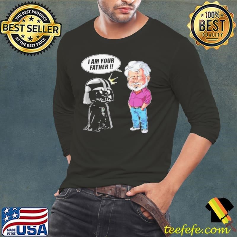Star Wars Darth Vader And George Lucas I Am Your Father Long Sleeve Tee
