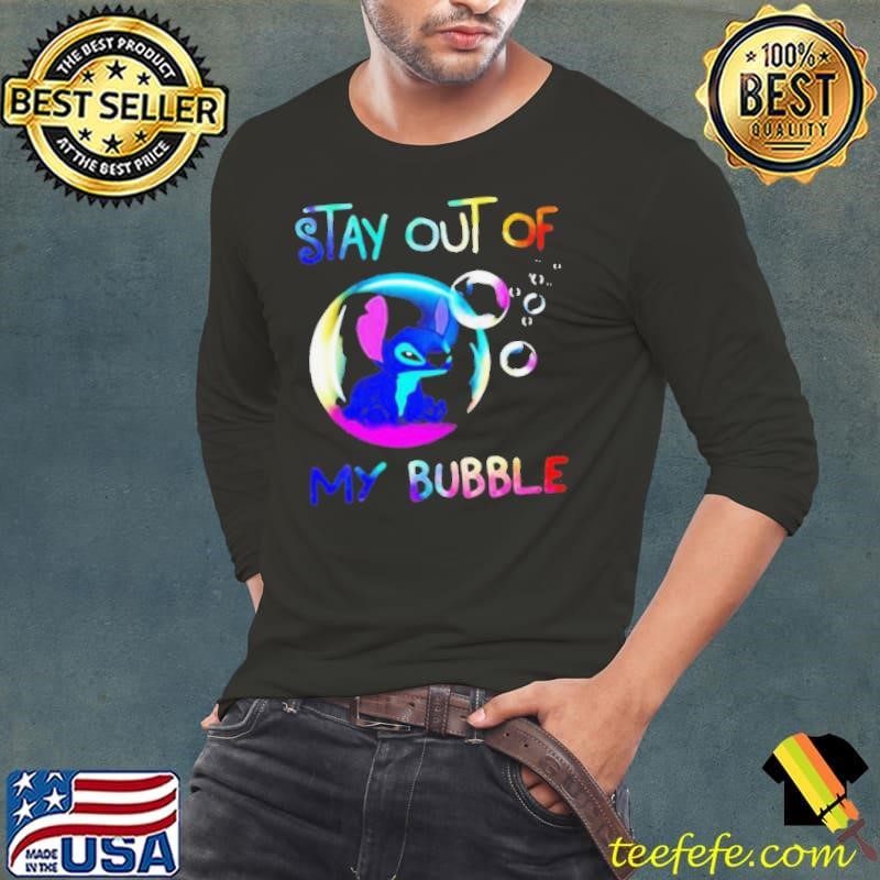 Stay Out Of My Bubble Stitch On Balloon Long Sleeve Tee