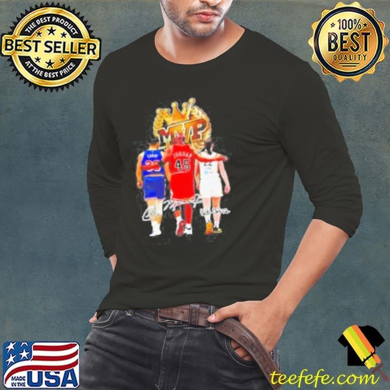 Stephen Curry Michael Jordan And Caitlin Clark MVP Signatures Shirt