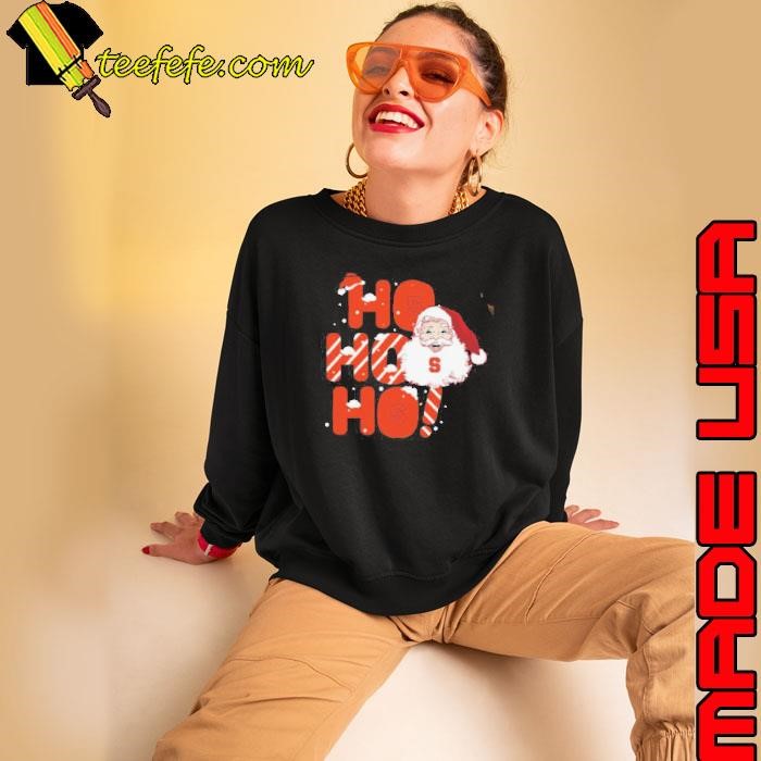 Syracuse Orange Ho Ho Ho Santa Claus Christmas Sweatshirt