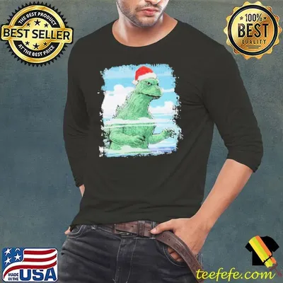 T Rex Wear Hat Santa Claus Merry Christmas shirt