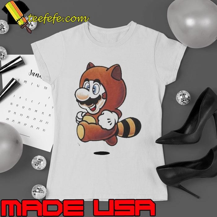 Tanooki Mario Super Mario Bros Ladies tee