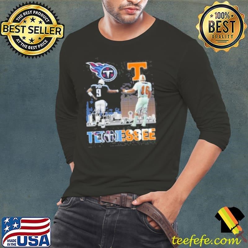 Tennessee Titans And Volunteers City Champion Signatures 2024 Shirt