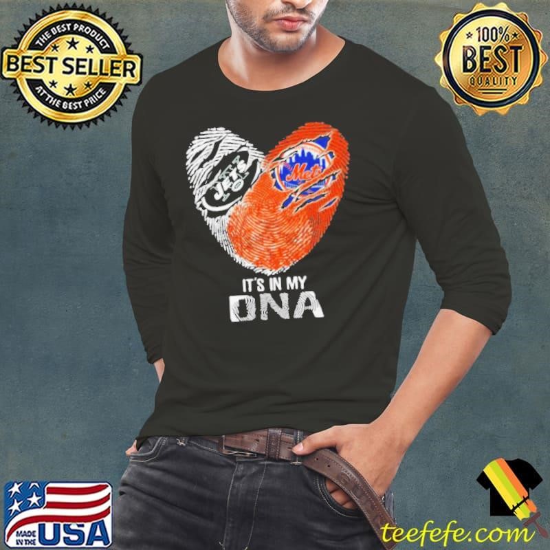 The New York Jets And Mets It’s In My Dna Nfl Football Heart shirt