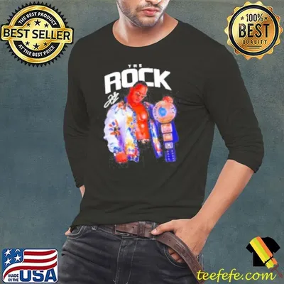 The Rock Wrestlemania Medium Signature  Shirt
