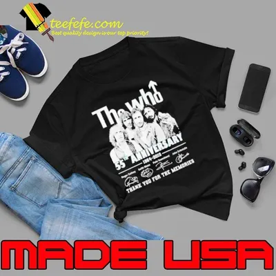 The Who 50th anniversary thank you for the memories signatures shirt