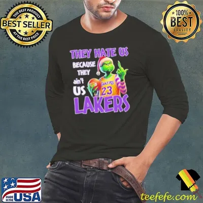 They Hate Us Because They Ain’t Us Grinch X Los Angeles Lakers Christmas Shirt